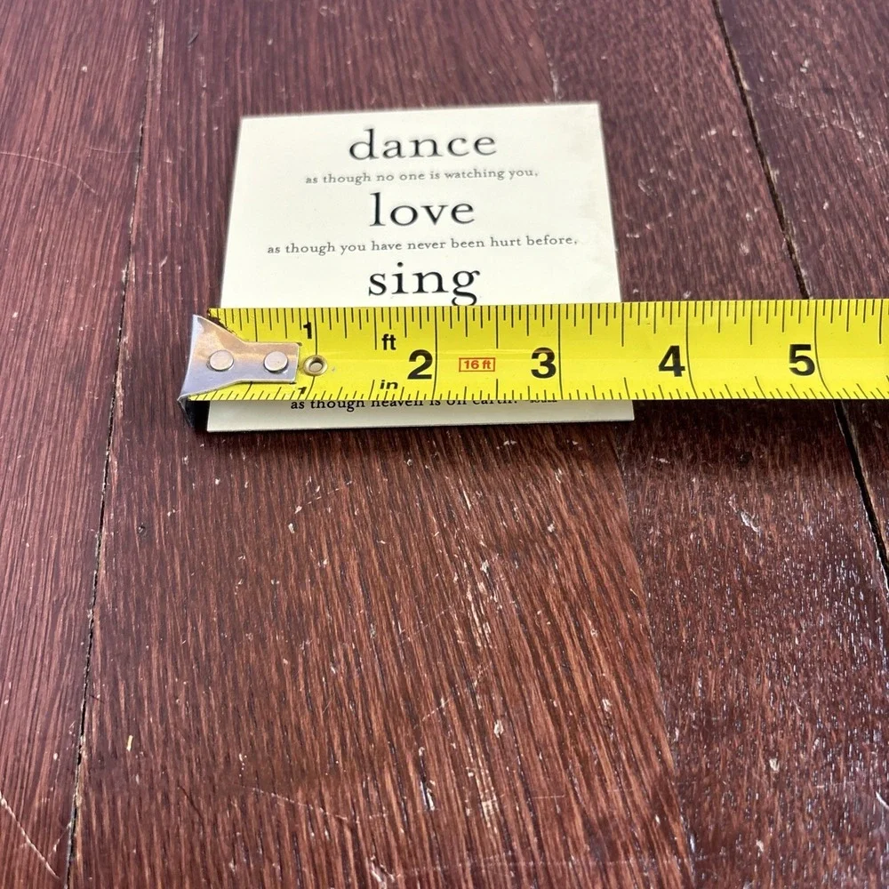 DANCE LOVE SING LIVE Quotable Magnet Light Yellow‎